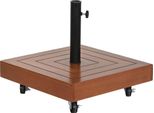 Base Per Ombrellone Dkd Home Decor Naturale Nero Metallo Granito Cemento (48 X 48 X 39 Cm)