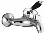 Sapho Kirké Black - Miscelatore Per Bagno, Cromo KI10NC