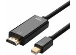 Cavo Convertitore Aisens A125-0458/ Mini Displayport Maschio - Hdmi Maschio/ Fino A 5W/ 2300Mbps/ 3 M/ Nero