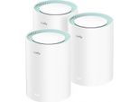 Cudy M1300 3-PACK Sistema Wlan Mesh A Doppia Banda (2,4 Ghz/5 Ghz) Wi-Fi 5 (802.11Ac) Bianco 1 Interno (M1300(3-Pack))