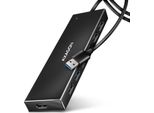 Axagon Axagon HUE-F7A 7X Usb 3.2 Gen 1 Alu Flat Hub Micro Power In 1M USB-A Usb 3.2 Gen 1 (3.1 Gen 1) Type-A 5000 Mbit/S Nero