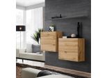 Set Di Armadietti Rionata 1 - Rovere Wotan/Grafite