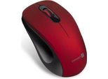Connect It Mouse Ottico Silenzioso Senza Fili "Mute"", Usb, (+ 1X Batteria Aa Gratuita), Rosso"