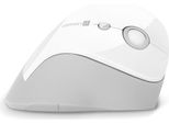 Connect It For Health Gloss Mouse Verticale Ergonomico, (+ 1X Batteria Aa Gratuita), Senza Fili, Bianco