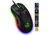 Connect It Battle Air 2 Mouse Ottico Professionale Da Gioco + Sw, 12800 Dpi, Nero