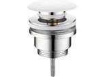 Accessori Sapho - Scarico Per Lavabo, Click-Clack, Bianco CV1002C