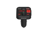 Savio Fm Transmitter, Bluetooth 5.3, Qc 3.0 Charger, Led Display, Bass Boost, TR-15, Black