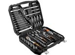 Neo Tools Chiave A Bussola ½", ¼"", 3/8"", Set Con 126 Pezzi, Crv, 10-070 Neo"