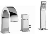 Paffoni Level - Miscelatore Per Bordo Vasca, Installazione A 3 Fori, Cromo LEC040CR