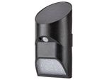 Lampada Solare Da Parete Per Esterni Con Sensore Led 3,6W Sepik Nero 77013 Rabalux