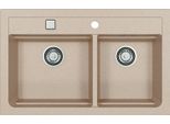 Alveus Atrox - Lavello In Granito 790X500 Mm, Con Comando Di Scarico, Terra 1131999