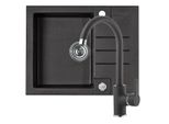 Alveus Cz Set Lavello Alveus Rock 30 Nero + Miscelatore Alveus Tonia Nero