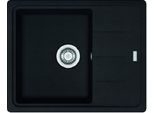 Franke Basis - Lavello Fragranite Bfg 611-62, 620X500 Mm, Nero Opaco 114.0661.420