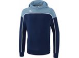 Erima Change - Felpa Con Cappuccio Da Bambino - New Navy / Denim Sbiadito / Bianco