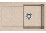 Franke Maris - Lavello In Fragranite Mrg 611, 780X500 Mm, Colore Sabbia 114.0284.834