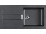 Franke Sirius 2.0 - Lavello In Tectonite S2D 611-100, 1000X500 Mm, Nero 143.0613.661