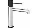 Miscelatore Per Lavabo Solaria, Cromo/Nero Opaco