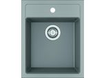 Franke Sirius - Lavello In Tectonite Sid 610-40, 430X530 Mm, Grigio 114.0503.044