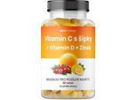 Vitamina C 1200 Mg Con Rosa Canina + Vitamina D + Zinco Premium 90 Compresse