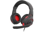 Genesis Genesis Radon 210 Cuffia Cablata Head-Band Gaming Usb Type-A Nero, Rosso