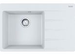 Franke Centro - Lavello In Fragranite Cng 611-78 TL/2, 780X500 Mm, Luce Bianca 114.0637.512