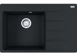 Franke Centro - Lavello In Fragranite Cng 611-78 TL/2, 780X500 Mm, Nero Opaco 114.0637.513