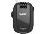 Abus Combiflex - Lucchetto Per Il Fissaggio Di Sci, Caschi, Passeggini E Bagagli - Stopover 65 - Lunghezza 65 Cm - Spessore 1,2 Mm - Con Codice Di Combinazione - Nero