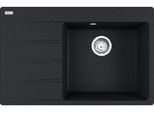 Franke Centro - Lavello In Fragranite Cng 611-78 TL/7, 780X500 Mm, Nero Opaco 114.0637.506