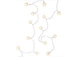 Goobay 60273 20 Luci Fiabesche A Led ''Snowball'' Con Funzione Timer, Bianco Caldo (3000 K), A Batteria
