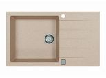 Alveus Cadit - Lavello In Granito 860X500 Mm, Con Comando Di Scarico, Terra 1132028