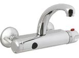 Miscelatori A Sensore Sanela - Miscelatore Termostatico Per Lavabo, Alimentazione 230V AC/24V Dc, Acciaio Inox Slu 25