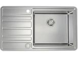 Alveus Rando - Lavello 860X500 Mm, Con Comando Di Scarico, A Destra, In Acciaio Inox 1131208