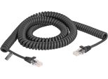 Delock 87994 Delock RJ45 Spiralkabel Stecker Zu Stecker Cat.5E 3M Schwarz
