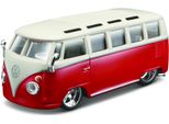 Bburago 1:32 Volkswagen Van Samba Rosso-Bianco