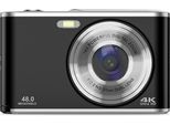 Inf Fotocamera Digitale 4K 48MP Zoom 16X Webcam Nero