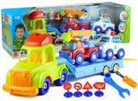 Set Di Veicoli Della Polizia Camion Dei Pompieri Scollegato