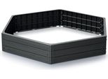 Letto Rialzato Prosperplast Base Woody Antracite 148 Cm