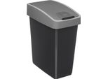 5 Five Simply Smart - Cestino Per Rifiuti Con 2 Aperture In Plastica 45L Grigio