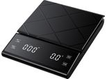 Inf Bilancia Caffè Da 5 Kg/0,1 G Con Timer, Ricarica Usb Nero