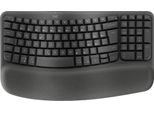 Logitech Wave Keys - Tastiera - Senza Fili - 2,4 Ghz, Bluetooth Le - Qwerty - Ceca - Grafite (920-012307)