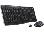 Logitech Wireless Combo Mk270 Keyboard Mouse Included Rf Wireless Qwerty Black, Silver (920004508)