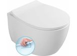 Wc Sospeso Sentimenti, Senza Bordo, 36X51Cm, Bianco