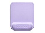 Tappetino Per Mouse E Polsi, Powerton Ergoline Pastel Edition, Ergonomico, Viola, In Schiuma,20,5X24,5