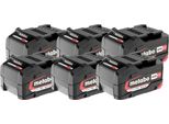Metabo Batteria Ricaricabile Per Utensili A Batteria Set Li-Power 6 × Li-Power Akkupack 18 V/5,2 Ah