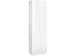 Dmora Armadio Multiuso 2 Ante Albatros 38X199.7H Cm Bianco, 2 Ante 6 Vani Italy