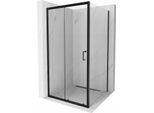 Mexen Apia Cabina Doccia Scorrevole 100 X 100 Cm, Trasparente, Nero - 840-100-100-70-00