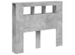 Testiera Vidaxl Led Grigio Cemento 120X18,5X103,5 Cm Materiale A Base Di Legno