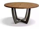 Tavolo Da Pranzo Rotondo In Legno Tavolo Da Cucina Rotondo Tavoli Da Pranzo Stile Moderno Marrone 140Cm