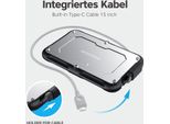 Graugear G-2502-C-10G Contenitore Per Unità Di Archiviazione Hdd / Ssd Nero - Acciaio 2,5" (G-2502-C-10G)"
