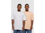 Urban Classics TB006A | Tall Tee 2-Pack T-Shirt Uomo - Colore: Softapricot+Bianco - Taglia: L